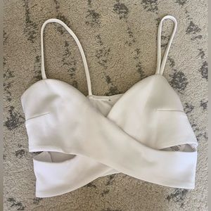 Tobi white crop top